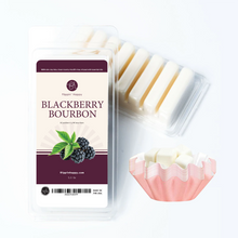 Load image into Gallery viewer, Flippin&#39; Happy BlackBerry Bourbon Wax Melt and 10 Pieces of Pink Reusable Wax Liners
