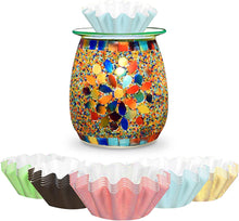 Load image into Gallery viewer, Flippin&#39; Happy Jelly Bean Wax Melter with BlackBerry Bourbon Soy Wax Melts and 25 Pack of Regular Multicolor Wax Liners
