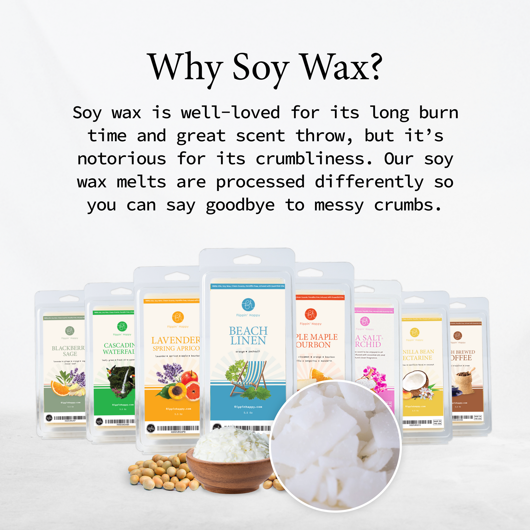 Cascading Waterfall Scented Soy Wax Melts – Flippin' Happy