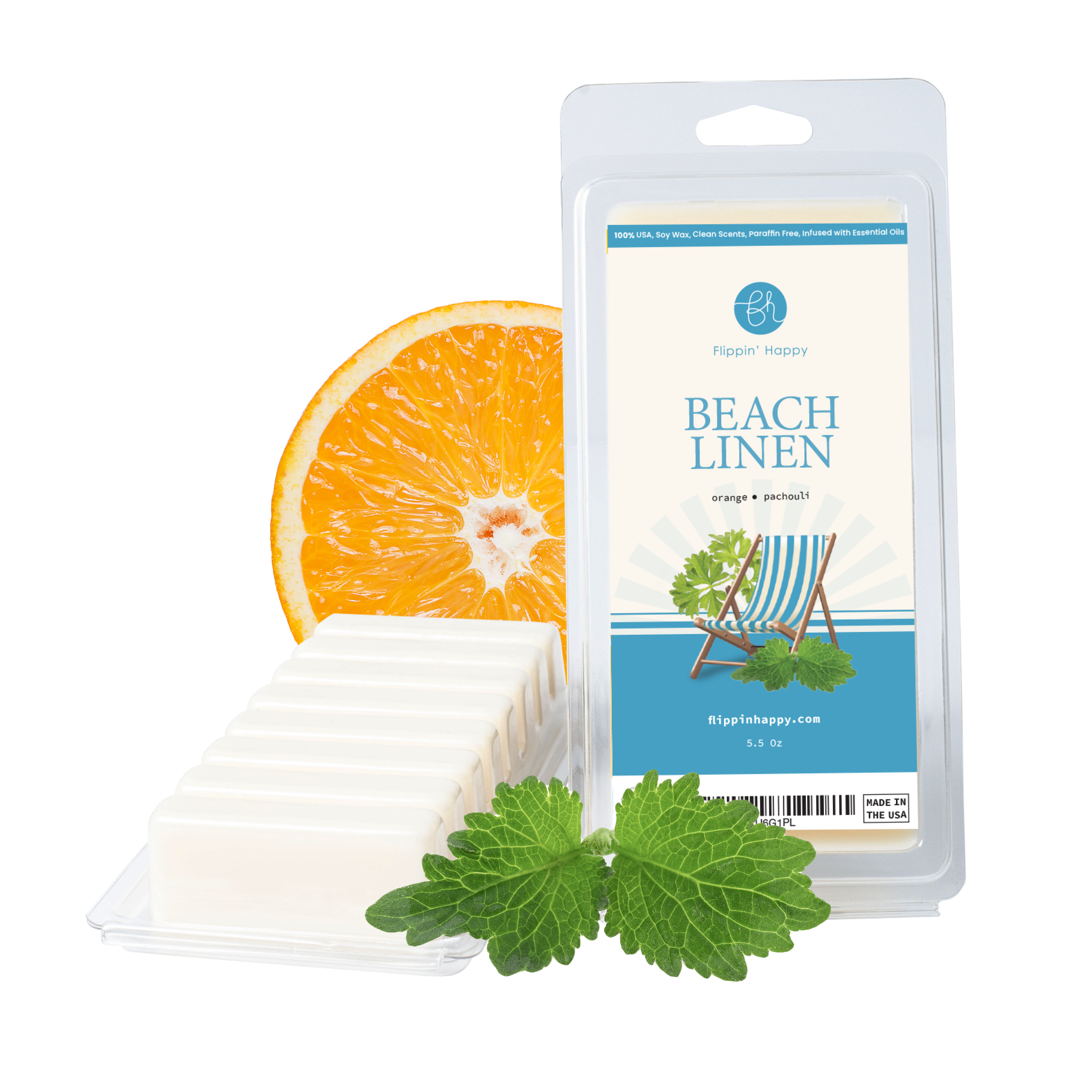 Beach Linen Scented Soy Wax Melts – Flippin' Happy