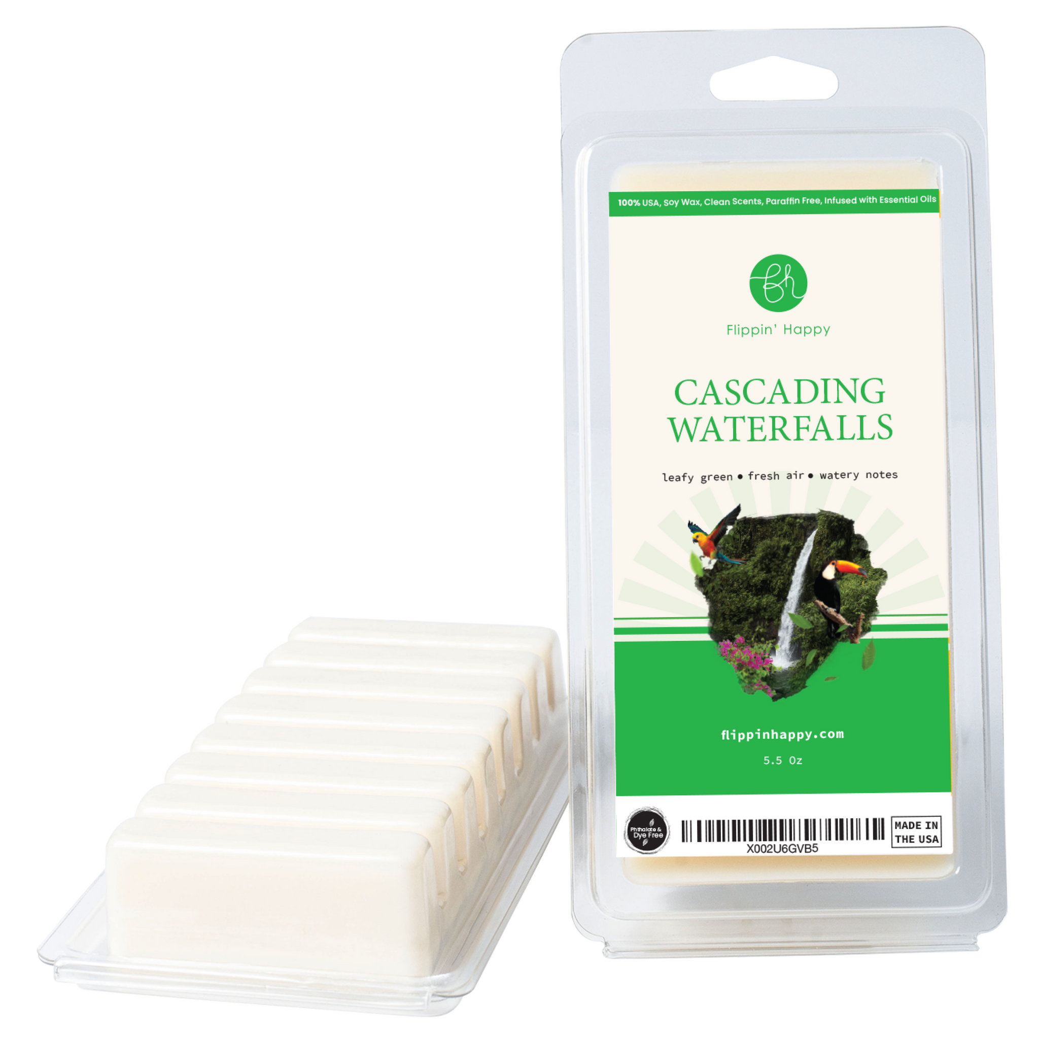 Cascading Waterfall Scented Soy Wax Melts – Flippin' Happy