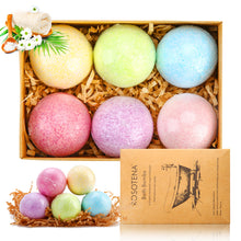 Load image into Gallery viewer, 6Pcs Essential Oil Scented Bubble Bath Salts Bombs Birthday Gifts for Women Kids
