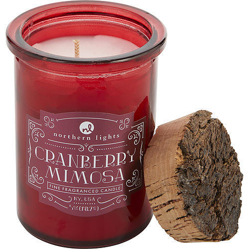 CRANBERRY MIMOSA SCENTED by SPIRIT JAR CANDLE - 5 OZ. BURNS APPROX. 35 HRS.