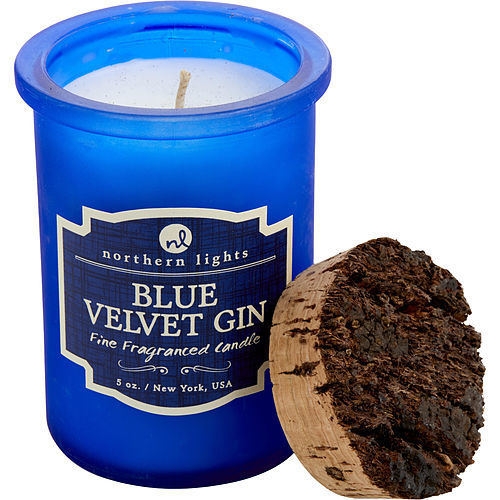 BLUE VELVET GIN SCENTED by SPIRIT JAR CANDLE - 5 OZ. BURNS APPROX. 35 HRS.