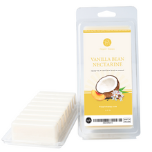 Load image into Gallery viewer, Vanilla Bean Nectarine Natural Soy Wax Melts, Scented Wax Bars for Electric Wax Warmers and Tart Burners
